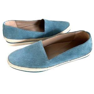 Donald Pliner Womens Slip On Platform Loafer Shoes Sz 6.5 Leather Embossed EUC